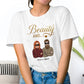 Couple - Beauty And The Beard - Personalized T-Shirt