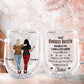 Bestie - To My Badass Bestie - Personalized Double Walled Glass Mug