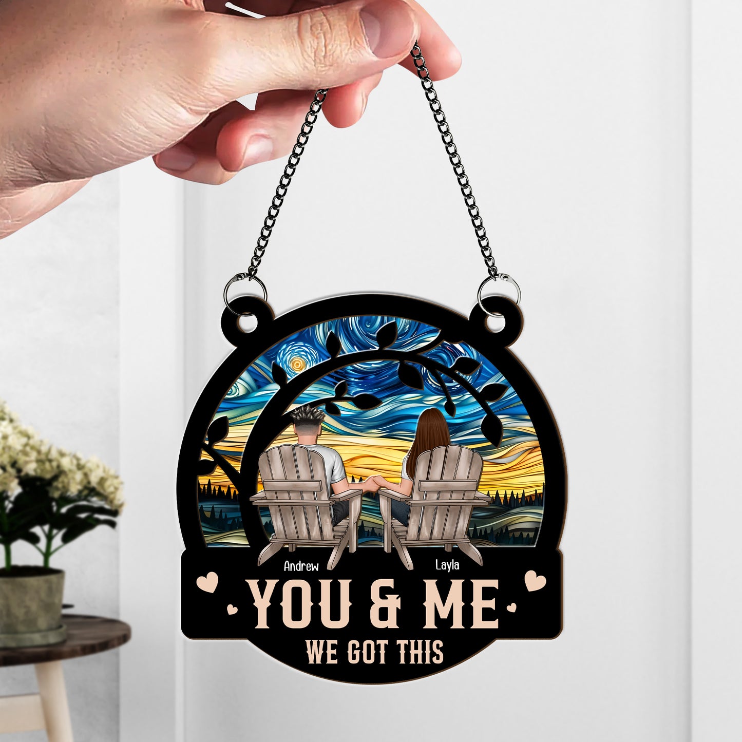 Couple - You & Me We Got This - Personalized Suncatcher Ornament