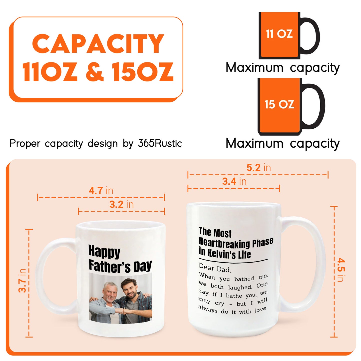 Father - The Most Heartbreaking Phase in [Name]'s Life - Personalized Mug