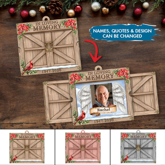 Family - In Loving Memory - Personalized Wooden Slider Card