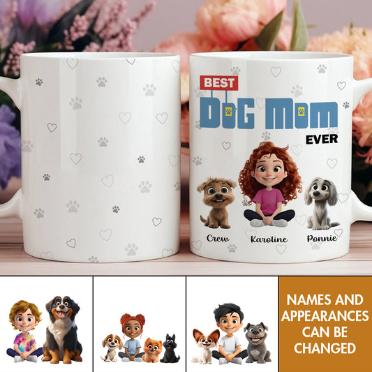 Pet Lover - Best Dog Mom/Dad Ever - Personalized Mug