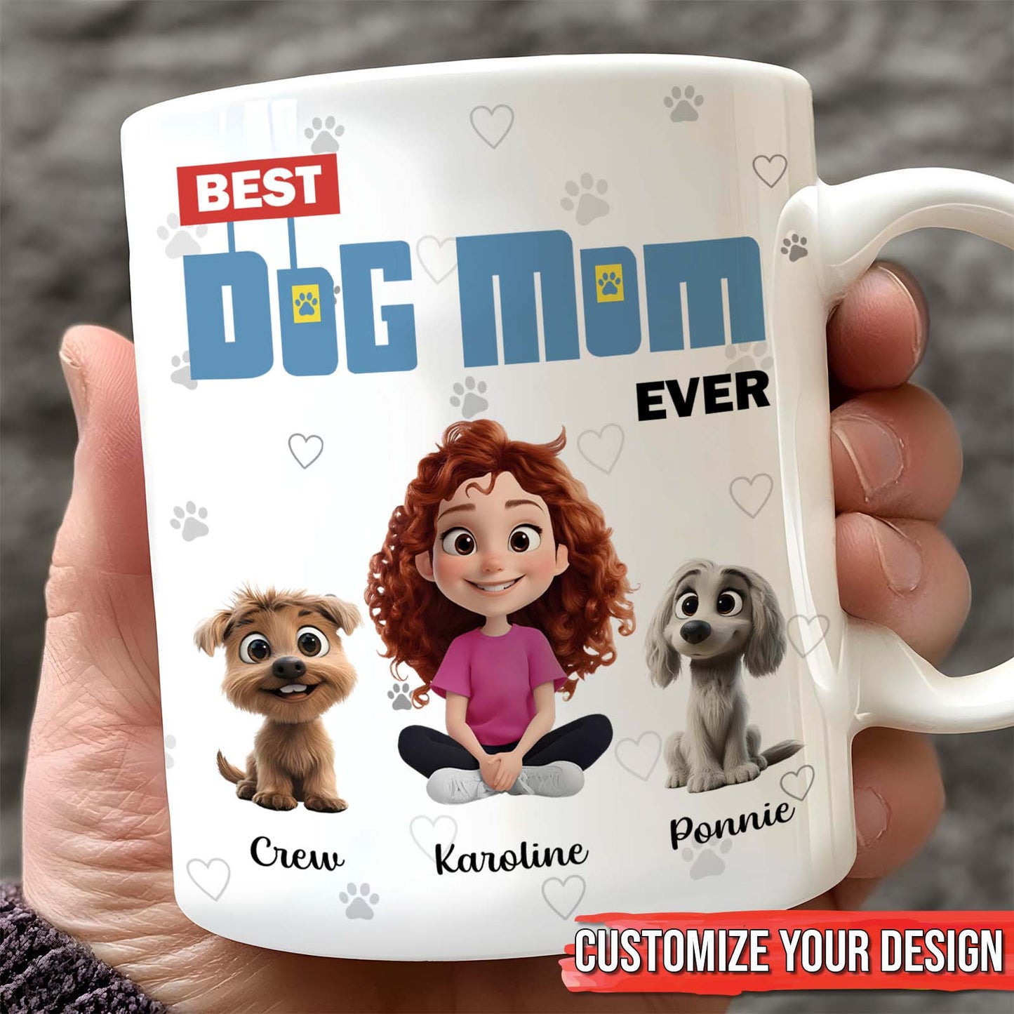 Pet Lover - Best Dog Mom/Dad Ever - Personalized Mug