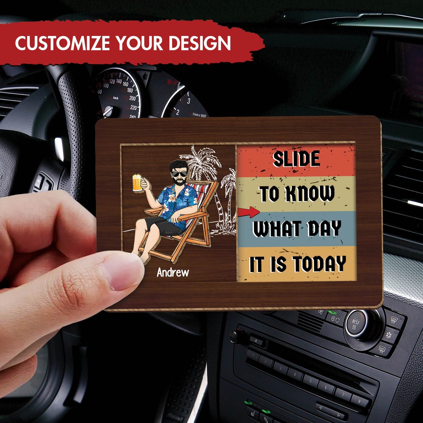 Who Care? I Am Retired - Personalized Wooden Sliding Car Sunshade Clip