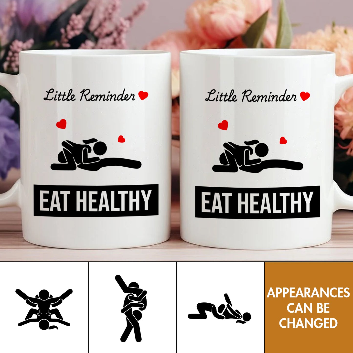 Couple - Eat Healthy - Personalized Mug