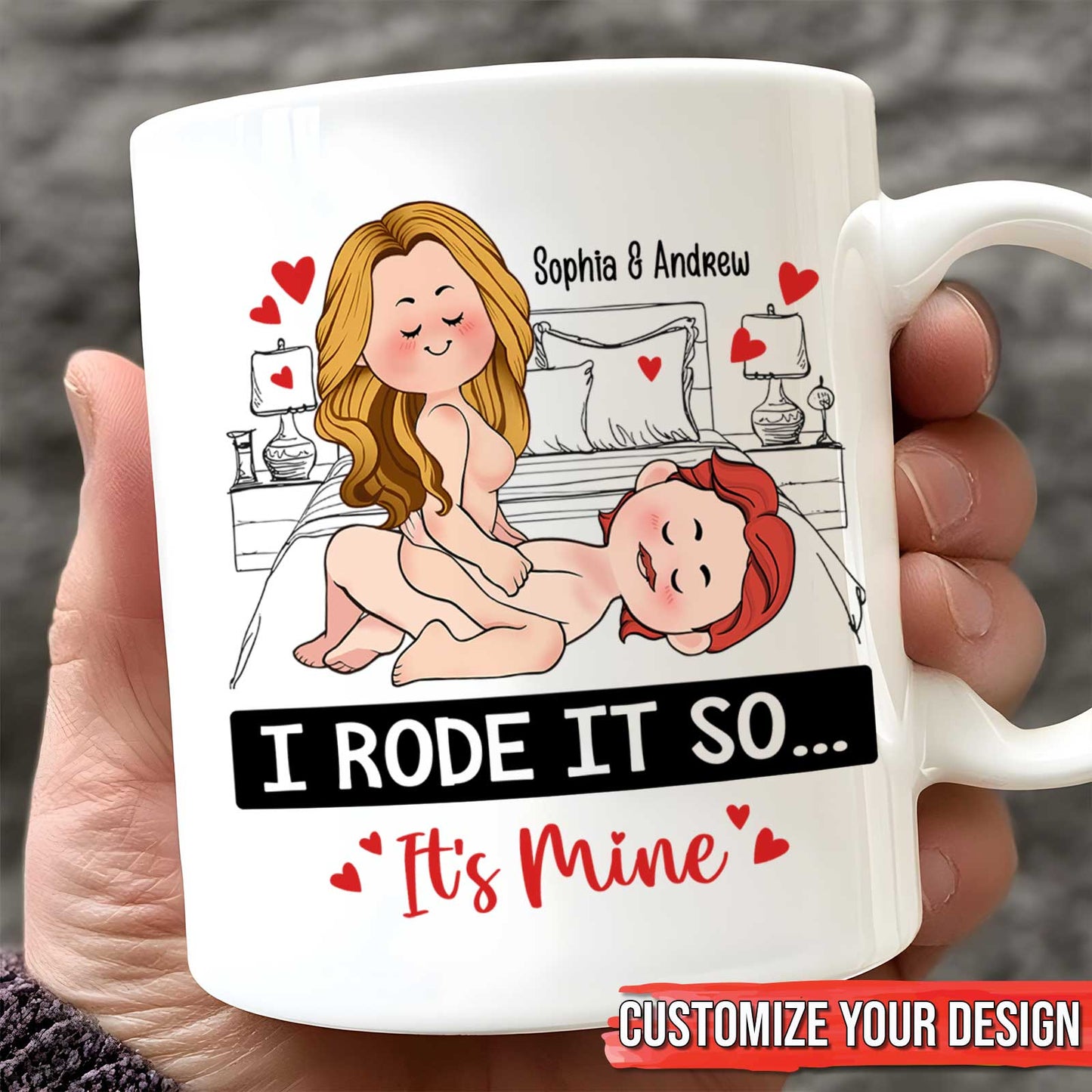 Couple - I Rode It So It's Mine - Personalized Mug