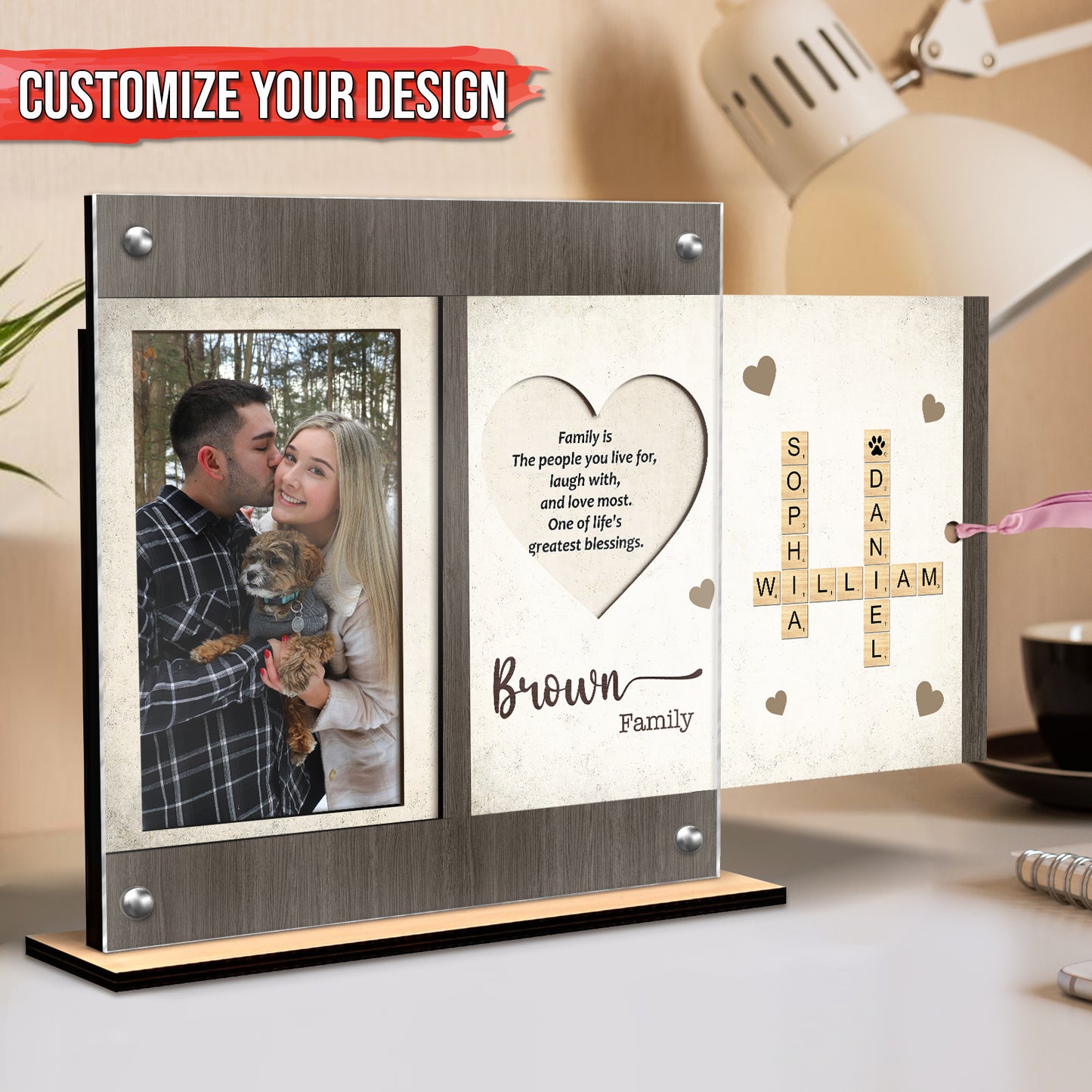 Family - Love and Memories - Personalized Photo Frame