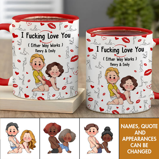 Couple - You Are My Favorite Dirty Thought - Personalized Accent Mug