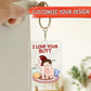 Couple - I Love Your Butt - Personalized Acrylic Keychain