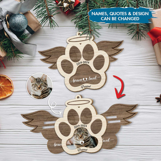 Pet Lover - Forever Loved - Personalized Wooden Slider Card