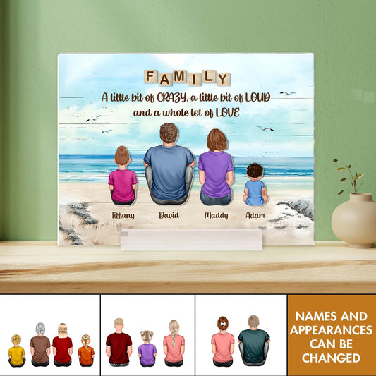 Family - A Whole Lot Of Love - Personalized 2-Layer Acrylic Plaque