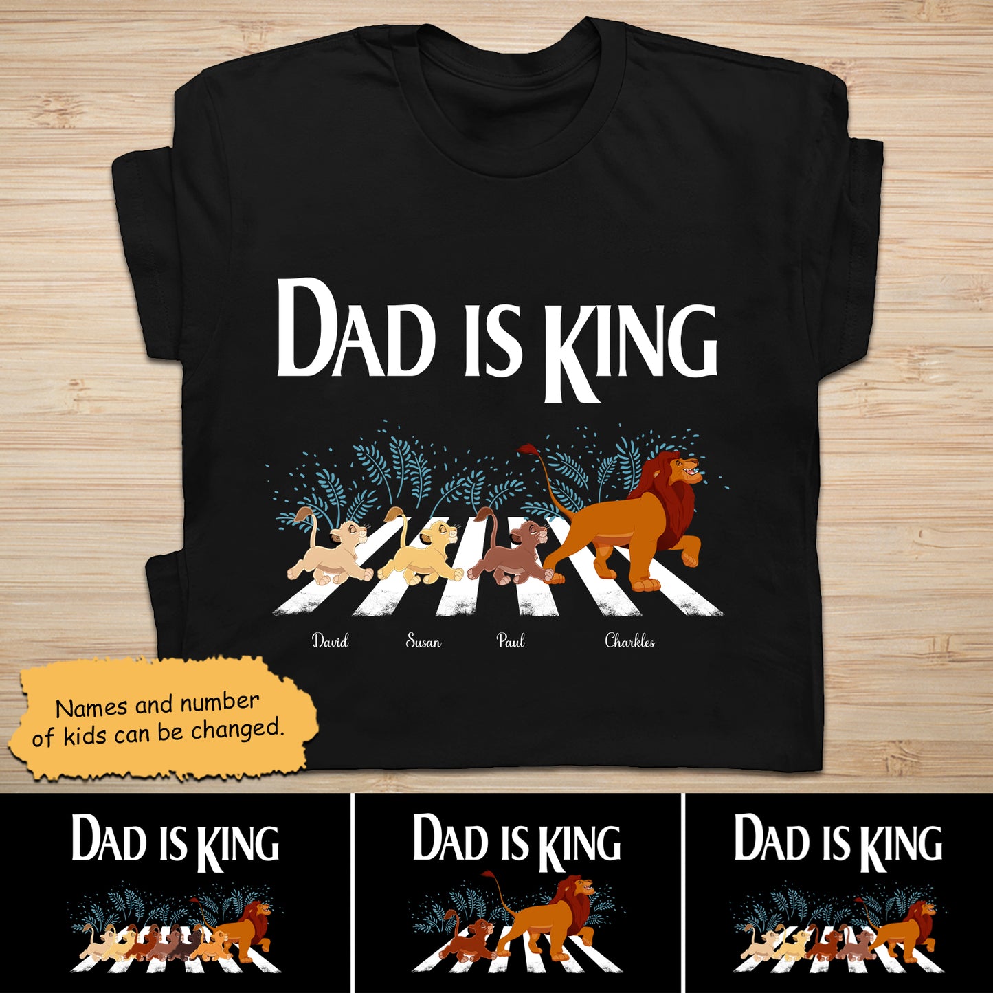 Father - Dad Is King - Personalized Shirt