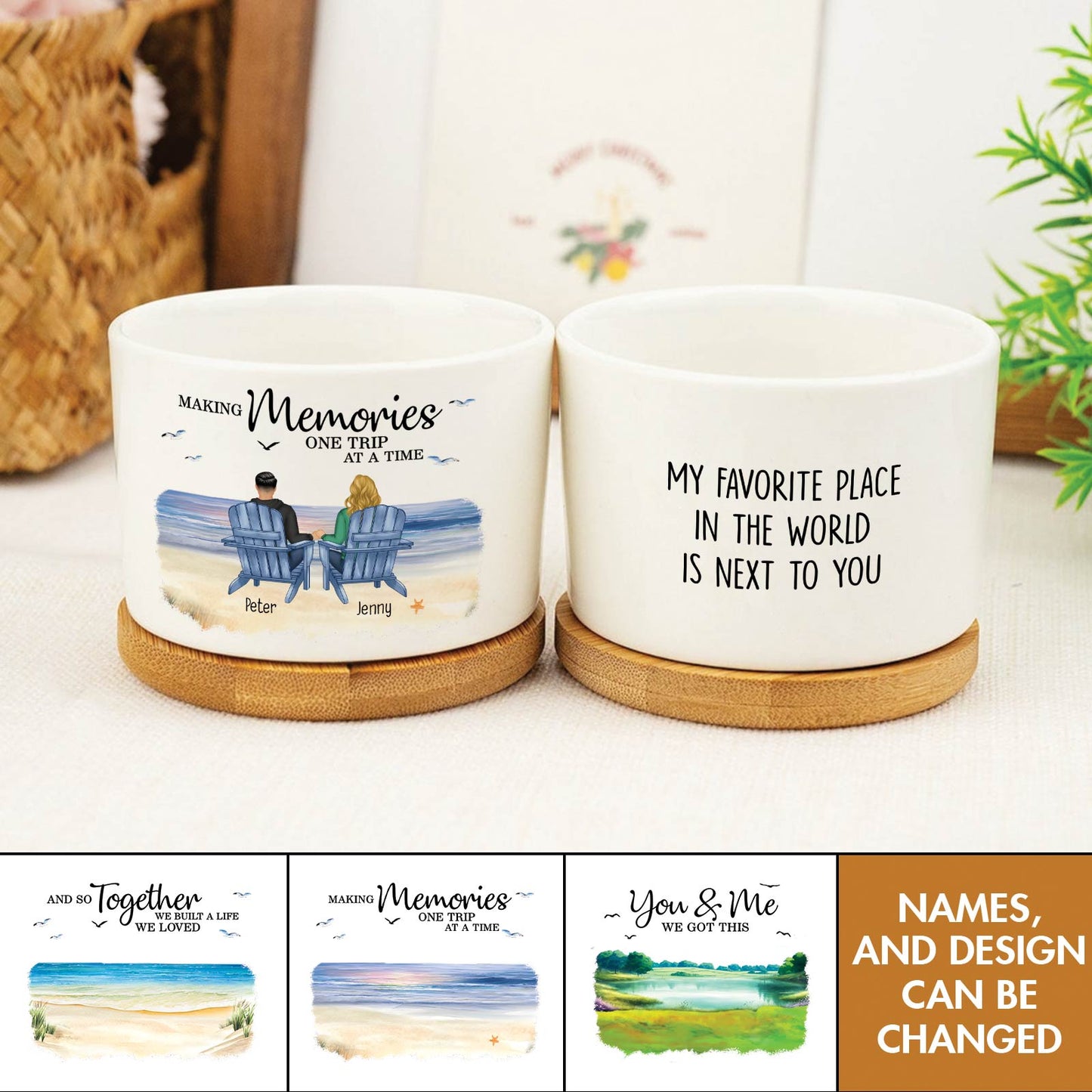 Couple - You & Me We Got This - Personalized Plant Pot