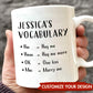 Couple - Your Love Vocabulary - Personalized Mug