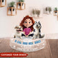 Pet Lovers - A Boy Girl And Pet A Bond That Can's Be Broken - Shaking Head Standee