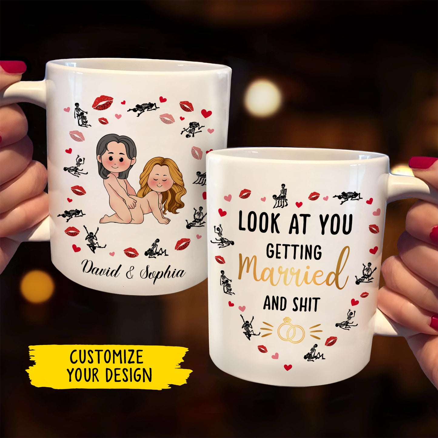 Couple - Married And Shit - Personalized Mug