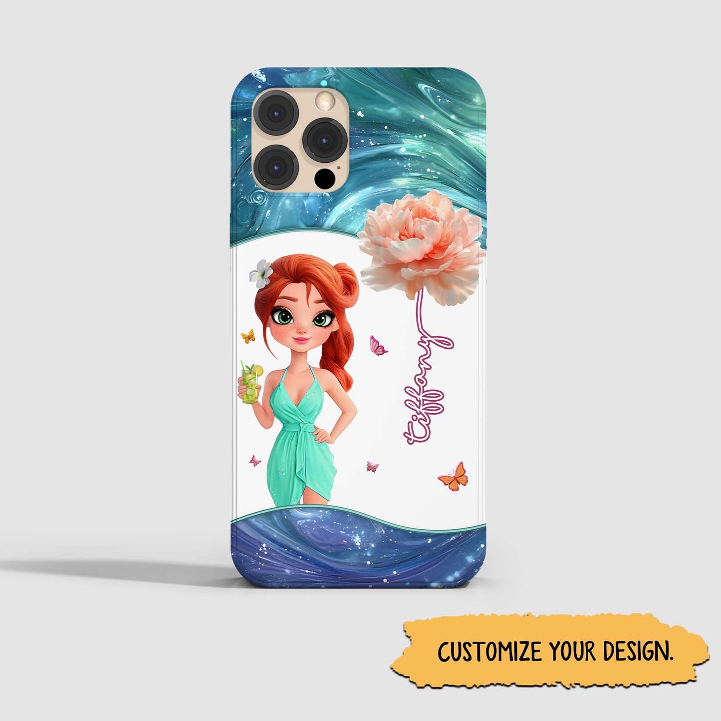 Bestie - You're Blooming Beautiful - Personalized Phone Case