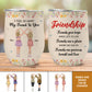 Besties - Friends Give Hope When Life Is Low - Personalized Wine Tumbler