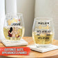 Bestie - Our Laughs Are Limitless. Our Memories Are Countless. Our Friendship Is Endless - Personalized Wine Glass