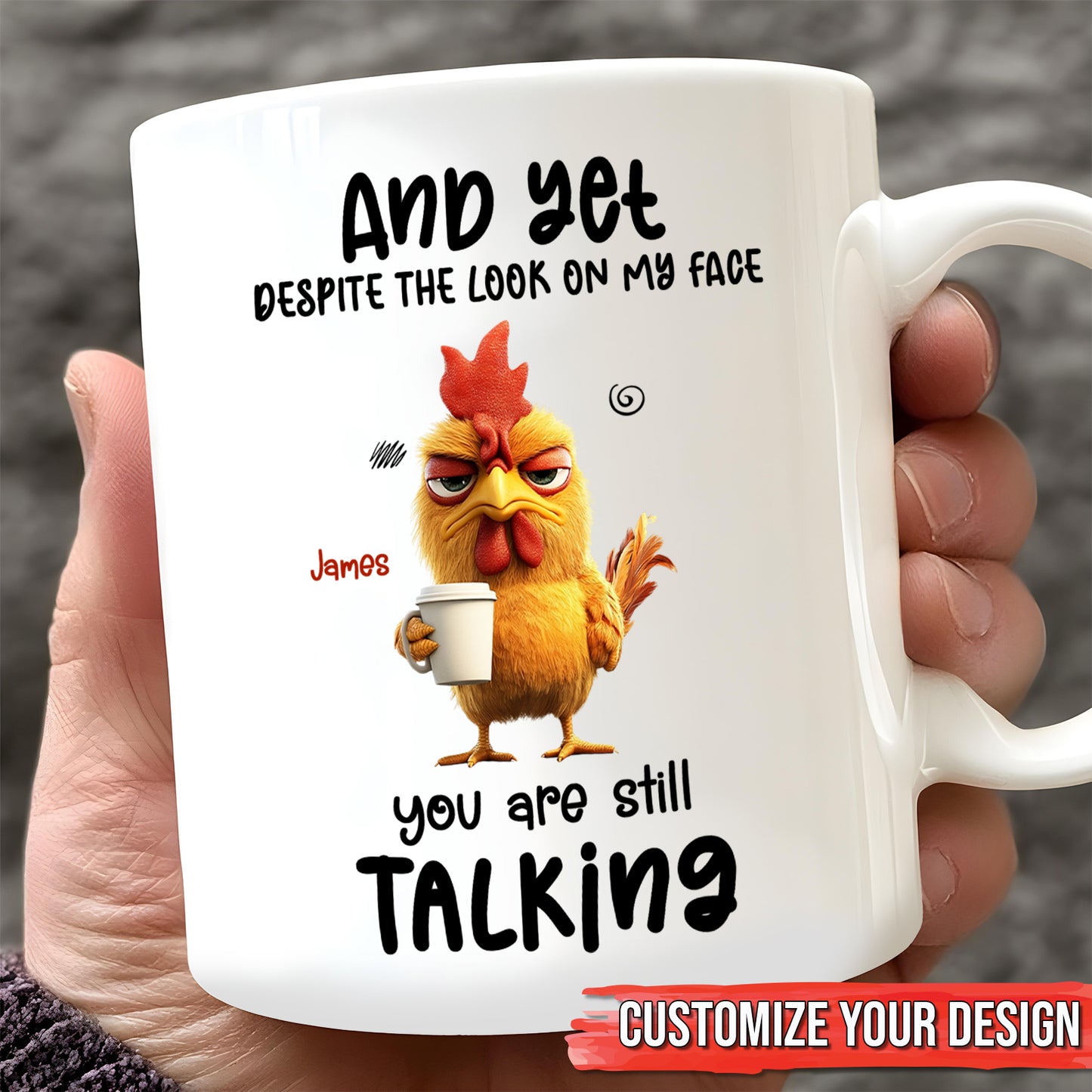 Funny - Look On My Face - Personalized Mug