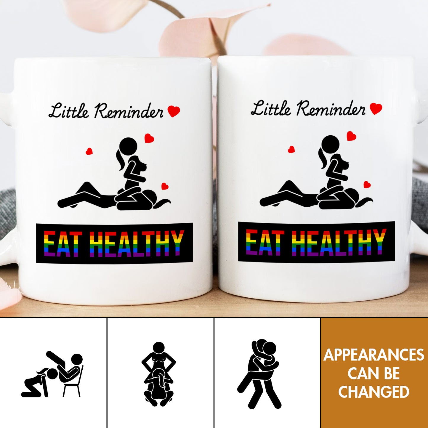 Couple - Eat Healthy - Personalized Mug