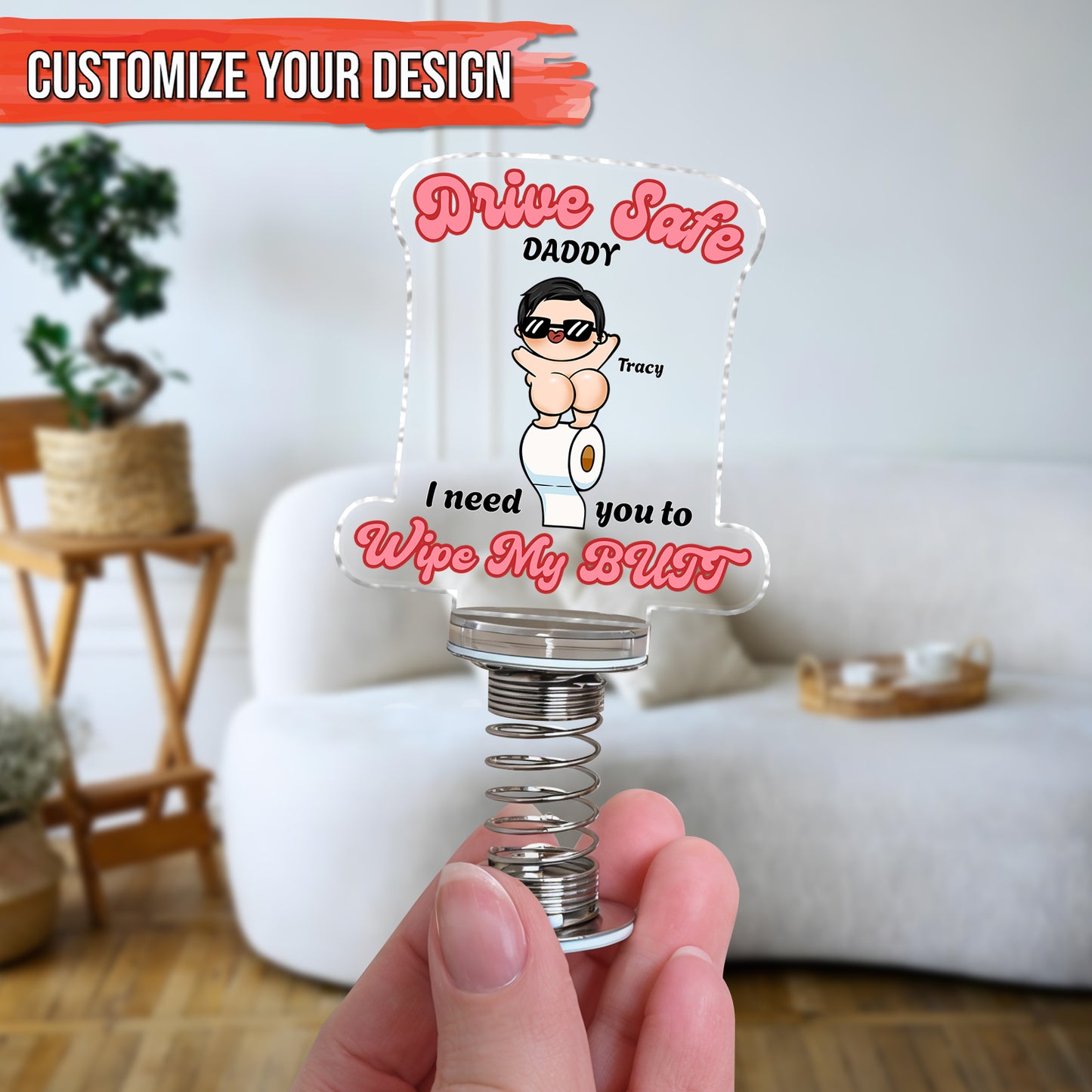 Father - Drive Safe Daddy - Personalized Shaker Acrylic Standee