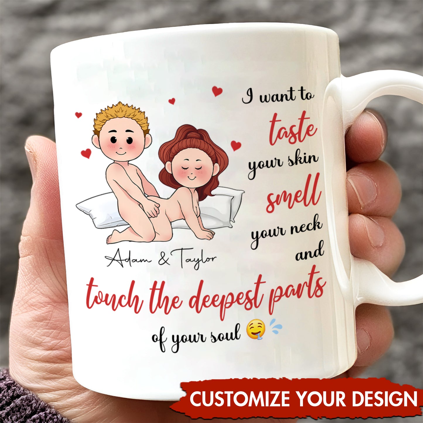 Couple - Touch The Deepest Parts - Personalized Mug