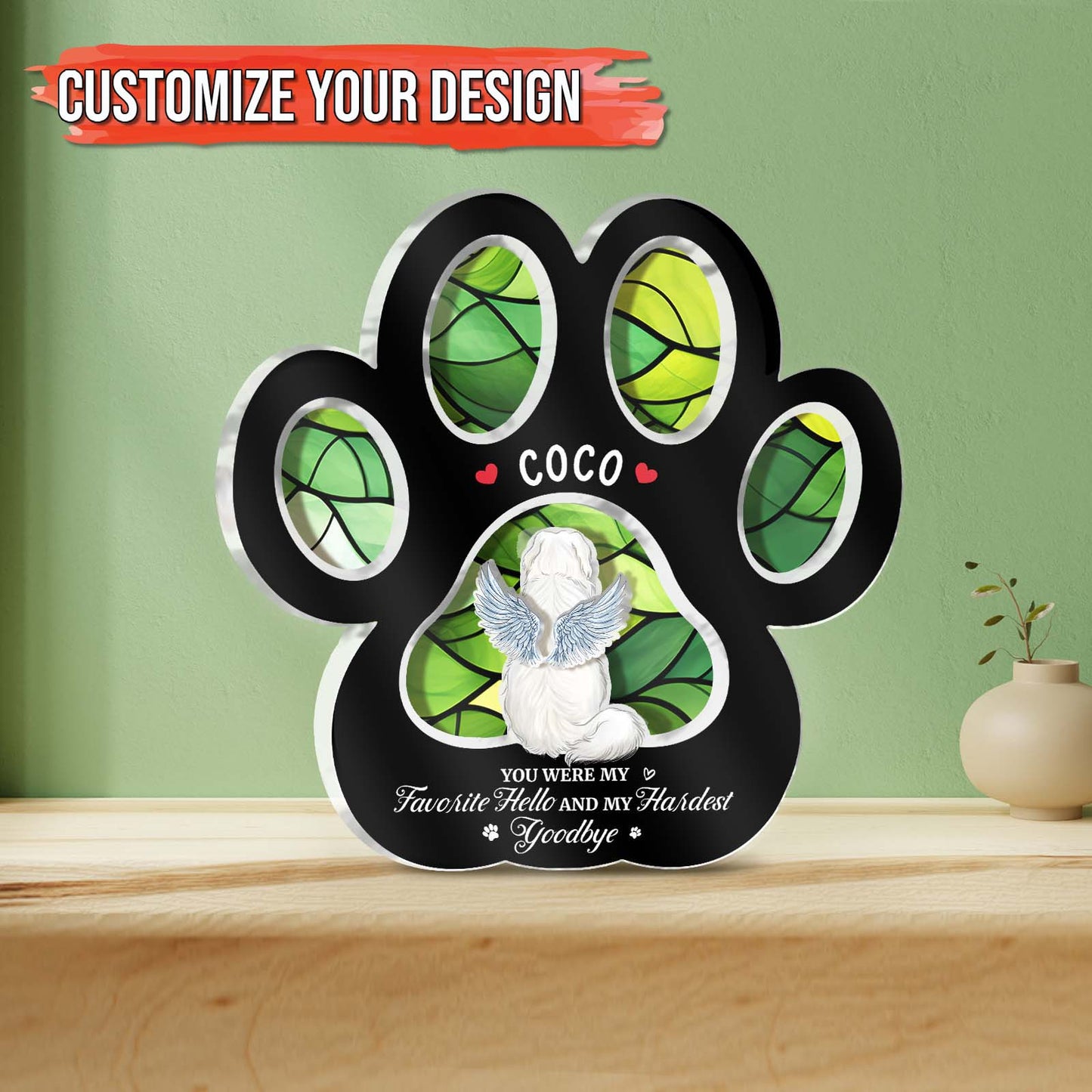 Pet Lover - Best Friend Is Never Forgotten - Personalized 3-Layered Acrylic Plaque