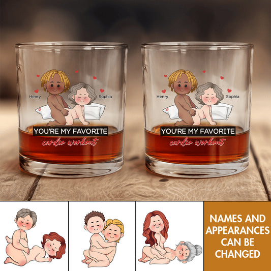 Couple - Wish You're In Me - Personalized Whiskey Glass