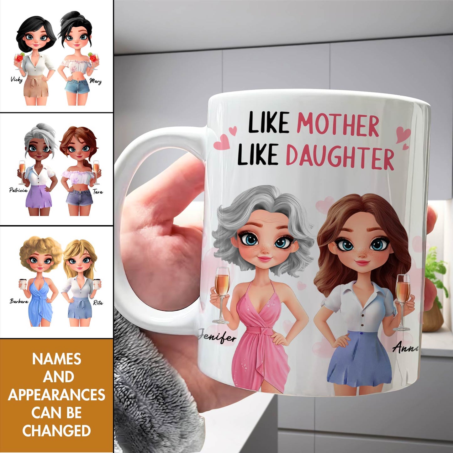 Mother - Like Mother Like Daughter - Personalized Mug