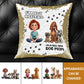 Pet Lover - I'm A Full-time Dog Mom - Personalized Sequin Pillow