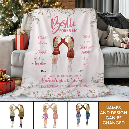 Besties - Bestie Forever - Personalized Blanket