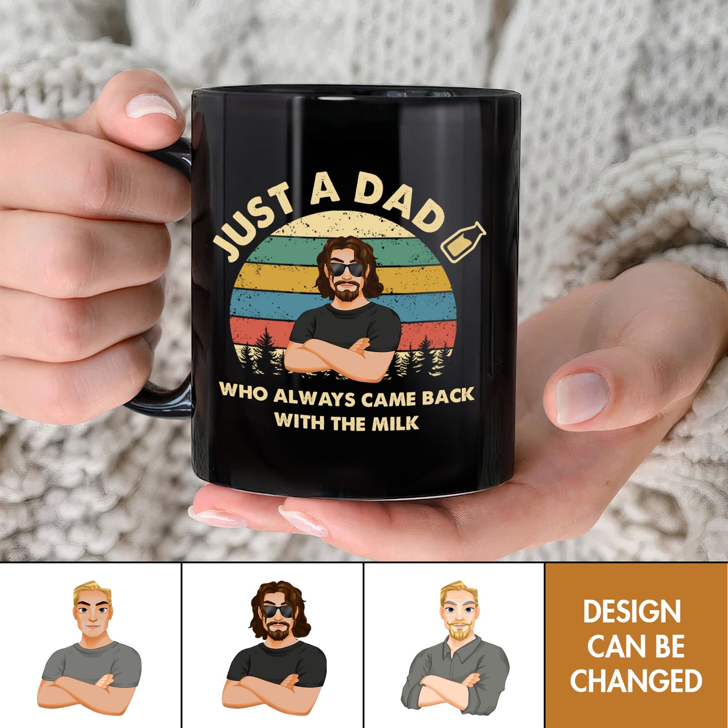 Father - Just A Dad Who Always Came Back With The Milk - Personalized Mug