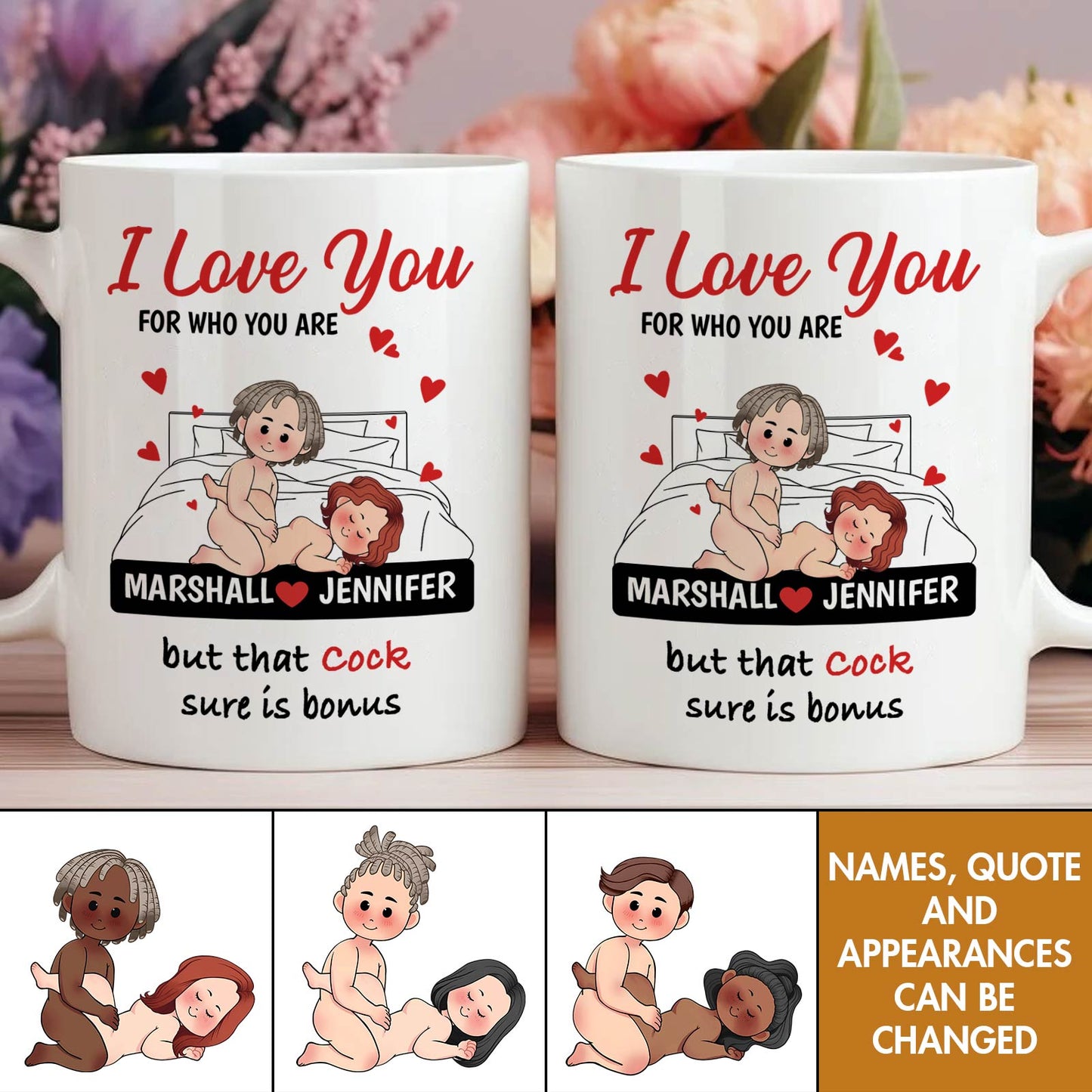 Couple - I Love You For Who You Are - Personalized Mug