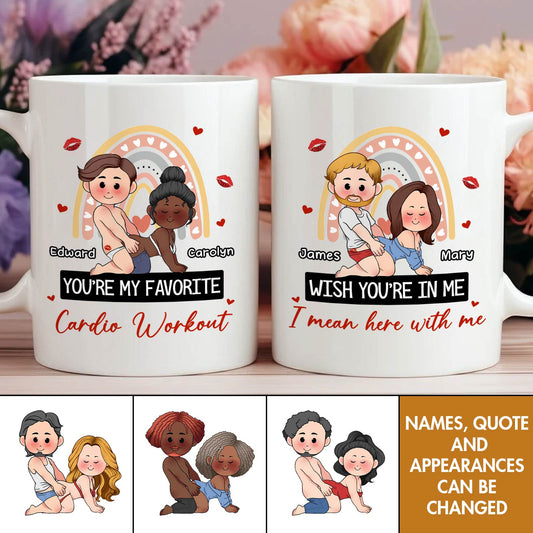 Couple - Valentine Gift - My Favorite Thing To Do Is You - Personalized Mug Ver 2