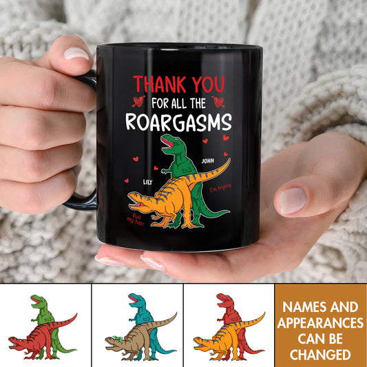 Couple - Thank You For All The Roargasms- Personalized Mug