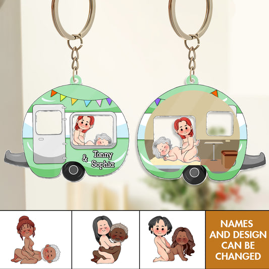 Couple - Love Journey Of Ours - Personalized Shaking Keychain - Ver Daily