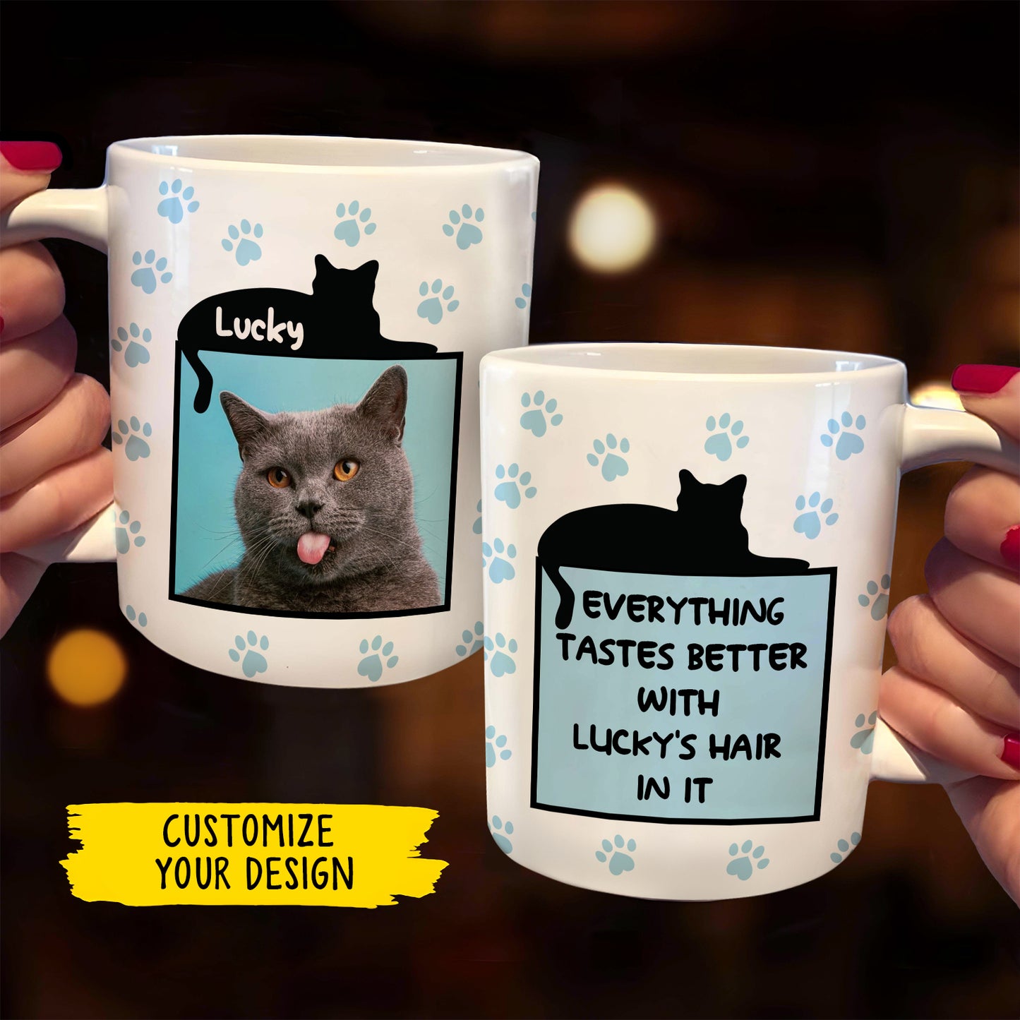 Pet Lover - Everything Tastes Better With [...] Hair In It - Personalized Mug