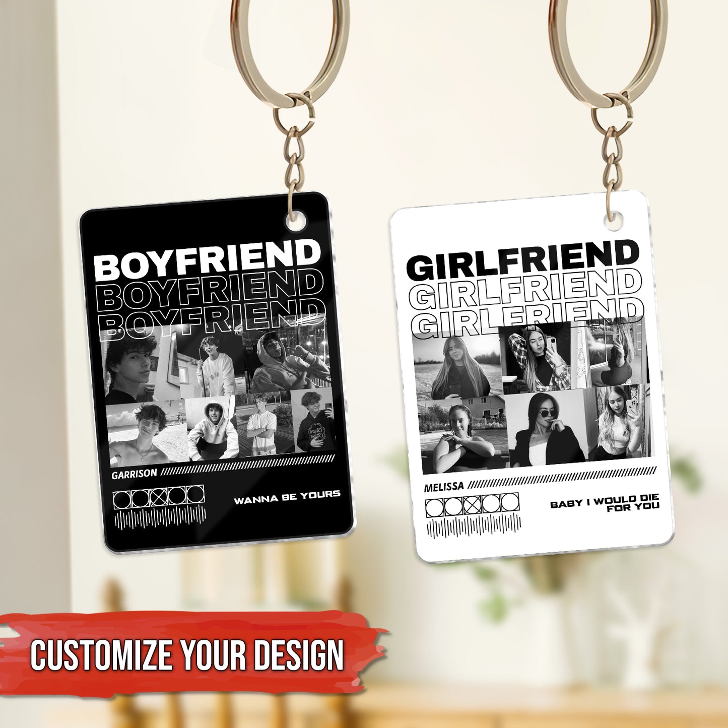 Couple - Only You - Personalized Photo Acrylic Keychain