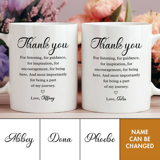 Thank You - Gift For Friends - Personalized Mug