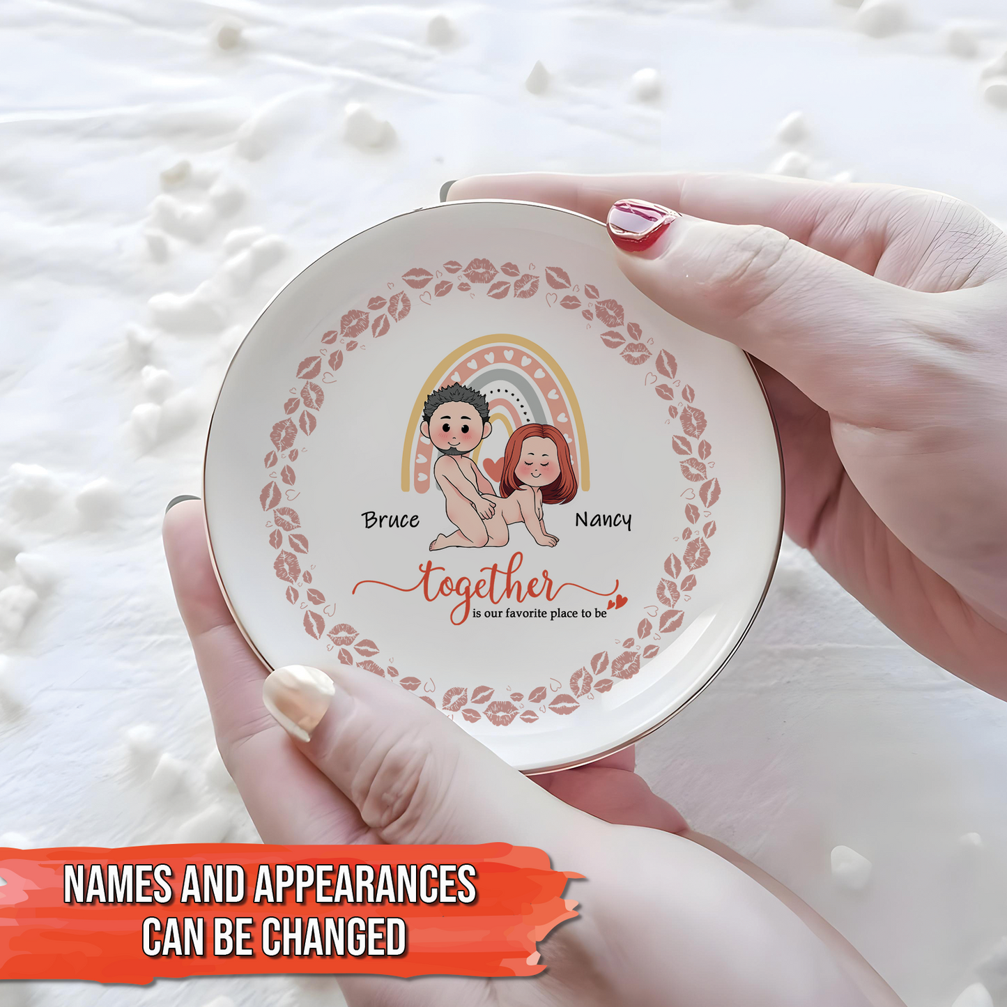 Couple - Together Is Our Favorite Place To Be - Personalized Jewelry Dish