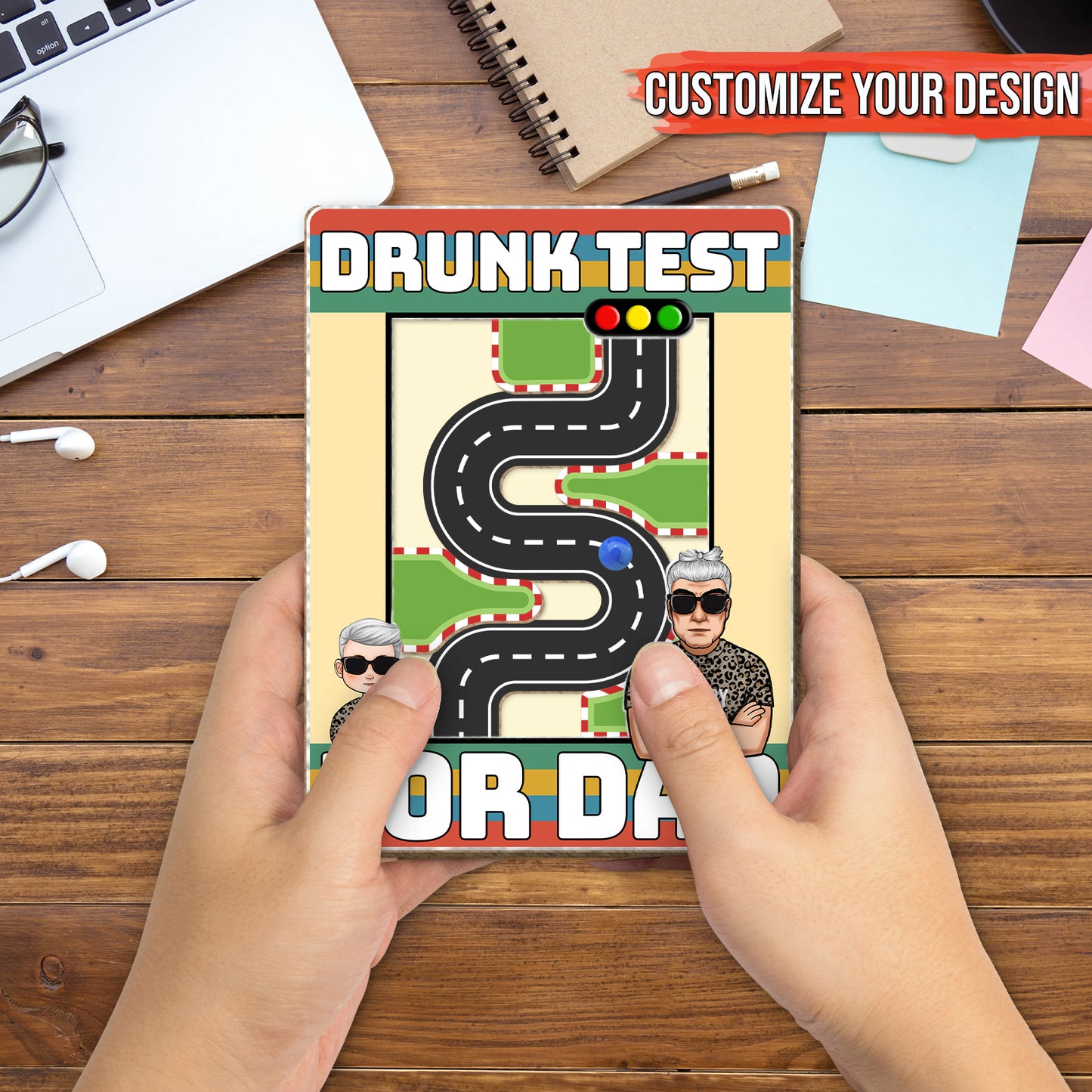 Father - Drunk Test For Dad - Personalized Check For Drunkenness Game