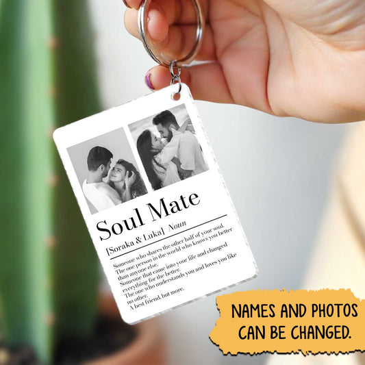 Couple - Soul Mate - Personalized Acrylic Keychain