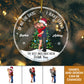 Couple - The Best Ones Have Been With You - Personalized Circle Glass Ornament