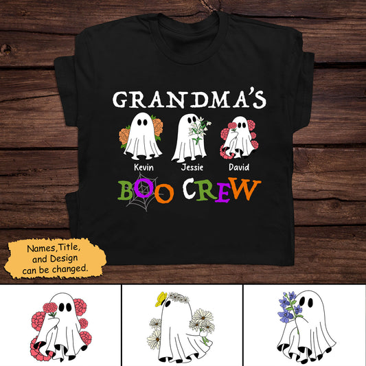 Halloween - Cute Flower Ghosts Bundle - Personalized Shirt