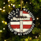 Presidential Election - Jesus Is My Savior, "" Is My President - Circle Ceramic Ornament