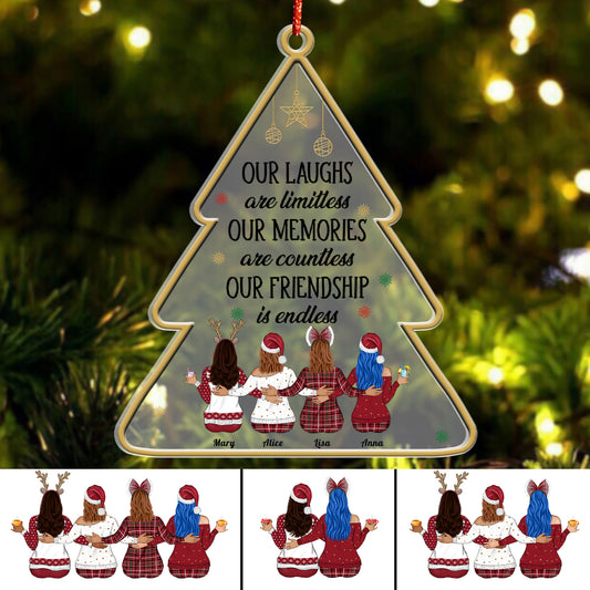 Best Friends are the Sisters - Personalized Acrylic Ornaments