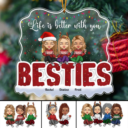 Life Is Better With You - Personalized Acrylic Ornament (Ver 2)