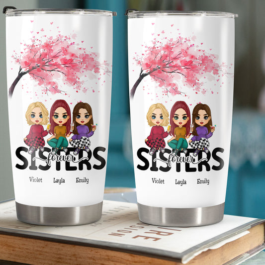 Family - Sisters Forever - Personalized Tumbler