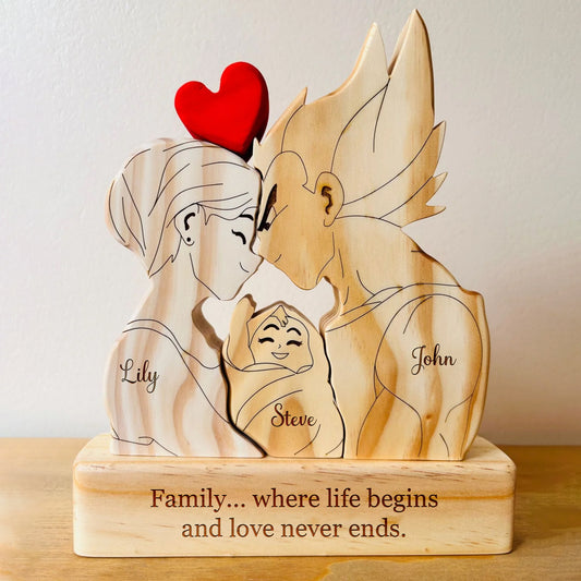 Family - Vegeta Family - Personalized Wooden Puzzle